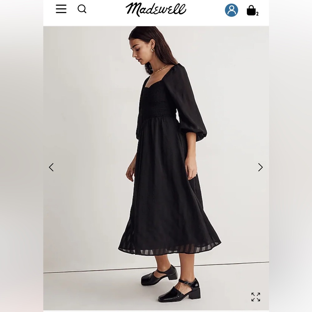 Madewell - Lucie sweetheart midi dress - Size XXL, NWT